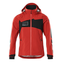 Hard Shell Jacke, geringes Gewicht /  Gr. 2XL, Verkehrsrot/Schwarz Produktbild