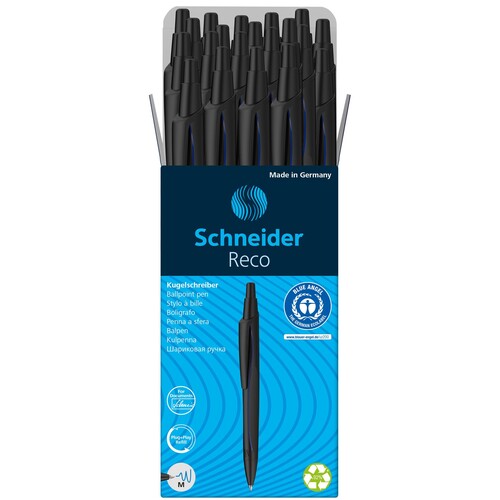 Kugelschreiber Reco schwarz Mine Eco 725M blau Schneider 131810 Produktbild Additional View 2 L