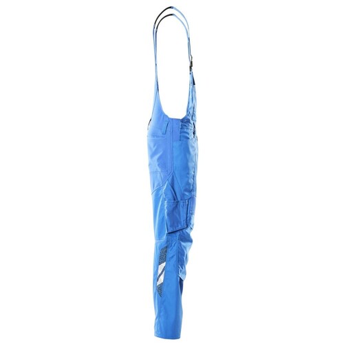 Latzhose, Knietaschen, Stretch-Einsätze  / Gr. 82C52, Azurblau Produktbild Additional View 3 L