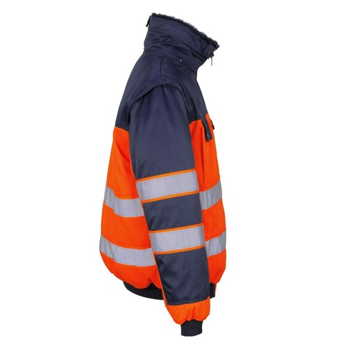 Livigno Pilotjacke / Gr. 3XL, Hi-vis  Orange/Marine Produktbild Additional View 3 L