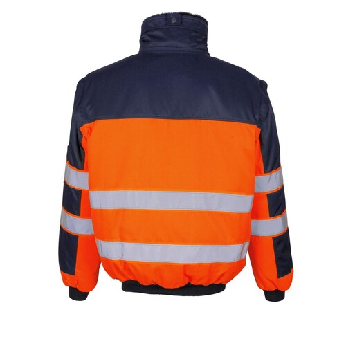 Livigno Pilotjacke / Gr. L, Hi-vis  Orange/Marine Produktbild Additional View 2 L