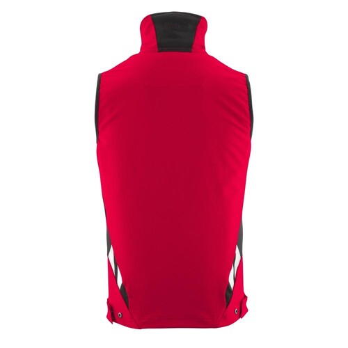 Weste, Vier-Wege-Stretchstoff, leicht /  Gr. 4XL, Verkehrsrot/Schwarz Produktbild Additional View 2 L