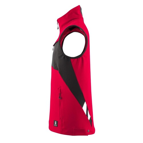 Weste, Vier-Wege-Stretchstoff, leicht /  Gr. 2XL, Verkehrsrot/Schwarz Produktbild Additional View 1 L