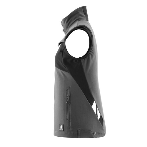 Weste, Damen, Stretch, leicht / Gr. XS,  Dunkelanthrazit/Schwarz Produktbild Additional View 1 L