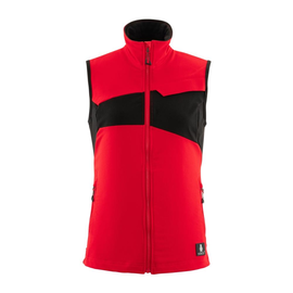 Weste, Damen, Stretch, leicht / Gr. M,  Verkehrsrot/Schwarz Produktbild