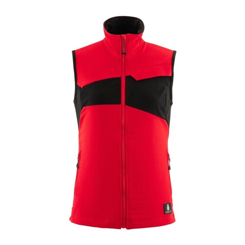 Weste, Damen, Stretch, leicht / Gr. M,  Verkehrsrot/Schwarz Produktbild