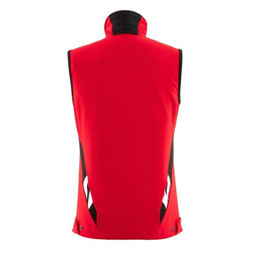 Weste, Damen, Stretch, leicht / Gr. M,  Verkehrsrot/Schwarz Produktbild Additional View 2 L