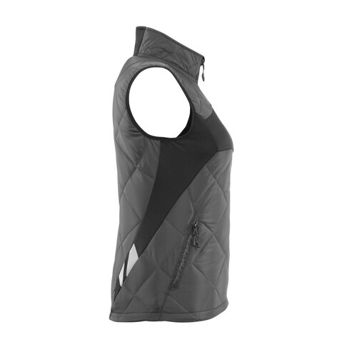 Winterweste m. CLI, Damen, leicht  Thermoweste / Gr. XL,  Dunkelanthrazit/Schwarz Produktbild Additional View 3 L