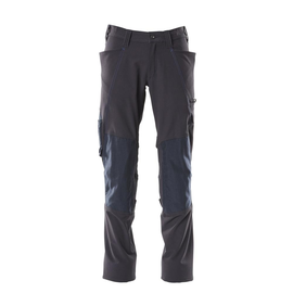 Hose, Knietaschen, Stretch / Gr. 90C54,  Schwarzblau Produktbild