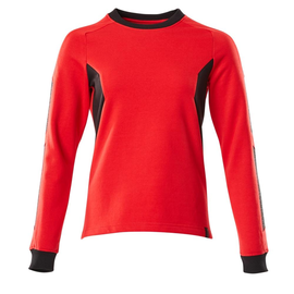 Sweatshirt, Damen / Gr. 4XLONE,  Verkehrsrot/Schwarz Produktbild