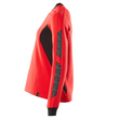 Sweatshirt, Damen / Gr. 4XLONE,  Verkehrsrot/Schwarz Produktbild Additional View 1 S