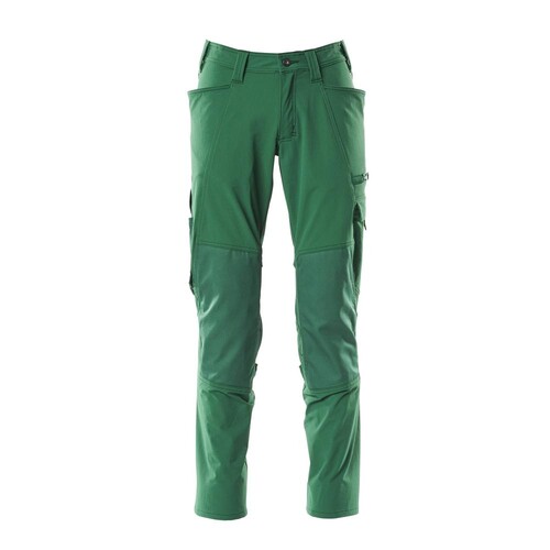 Hose, Knietaschen, Stretch / Gr. 90C60,  Grün Produktbild