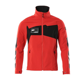 Jacke, Vier-Wege-Stretchstoff, leicht  Arbeitsjacke / Gr. XS,  Verkehrsrot/Schwarz Produktbild