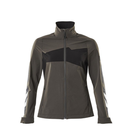 Jacke, Damen, Stretch, leicht  Arbeitsjacke / Gr. XS,  Dunkelanthrazit/Schwarz Produktbild