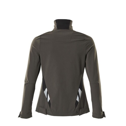 Jacke, Damen, Stretch, leicht  Arbeitsjacke / Gr. M,  Dunkelanthrazit/Schwarz Produktbild Additional View 2 L