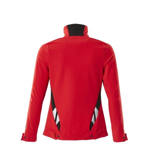 Jacke, Damen, Stretch, leicht  Arbeitsjacke / Gr. XS,  Verkehrsrot/Schwarz Produktbild Additional View 2 L