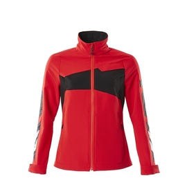 Jacke, Damen, Stretch, leicht  Arbeitsjacke / Gr. L,  Verkehrsrot/Schwarz Produktbild