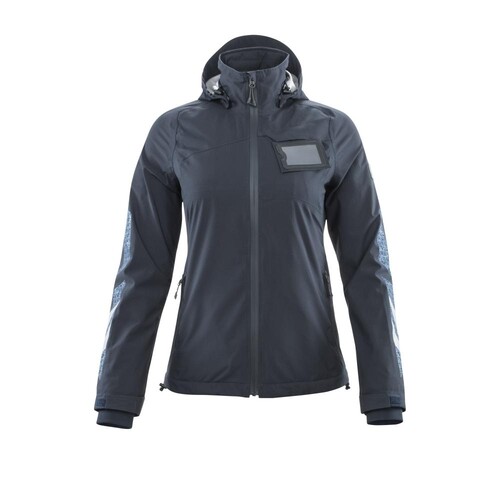 Hard Shell Jacke, Damen,geringes  Gewicht / Gr. S, Schwarzblau Produktbild Front View L