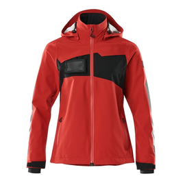 Hard Shell Jacke, Damen,geringes  Gewicht / Gr. S, Verkehrsrot/Schwarz Produktbild