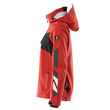 Hard Shell Jacke, Damen,geringes  Gewicht / Gr. M, Verkehrsrot/Schwarz Produktbild Additional View 1 S