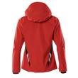 Hard Shell Jacke, Damen,geringes  Gewicht / Gr. M, Verkehrsrot/Schwarz Produktbild Additional View 2 S