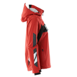 Hard Shell Jacke, Damen,geringes  Gewicht / Gr. M, Verkehrsrot/Schwarz Produktbild Additional View 3 S