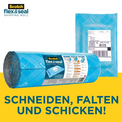 Versandrolle Scotch Flex & Seal gepolstert 38cmx6m 3M FS-1520 (RLL=6 METER) Produktbild Additional View 4 L