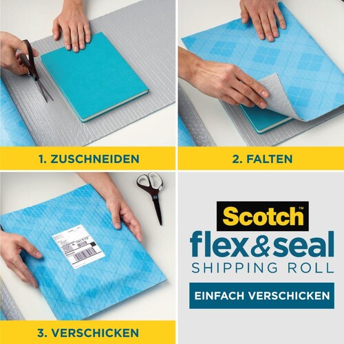 Versandrolle Scotch Flex & Seal gepolstert 38cmx6m 3M FS-1520 (RLL=6 METER) Produktbild Additional View 6 L