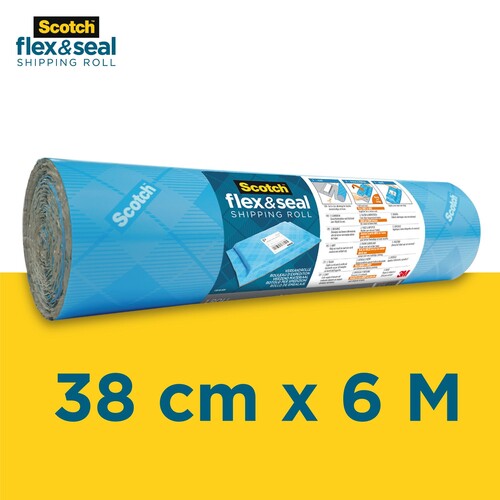 Versandrolle Scotch Flex & Seal gepolstert 38cmx6m 3M FS-1520 (RLL=6 METER) Produktbild Additional View 1 L