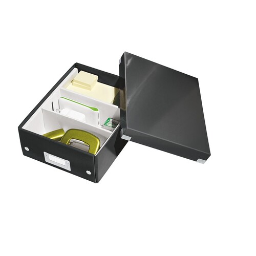 Organisationsbox WOW Click & Store 282x220x100mm klein schwarz Leitz 6057-00-95 Produktbild Additional View 2 L
