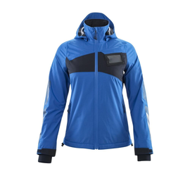 Hard Shell Jacke, Damen,geringes  Gewicht / Gr. XS, Azurblau/Schwarzblau Produktbild