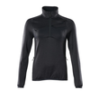 Fleecepullover mit kurzem Zipper, Damen  Microfleecejacke / Gr. 5XL, Schwarzblau Produktbild