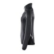 Fleecepullover mit kurzem Zipper, Damen  Microfleecejacke / Gr. XS, Schwarzblau Produktbild Additional View 1 S