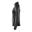 Fleecepullover mit kurzem Zipper, Damen  Microfleecejacke / Gr. XS,  Dunkelanthrazit/Schwarz Produktbild Additional View 1 S