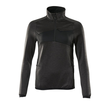 Fleecepullover mit kurzem Zipper, Damen  Microfleecejacke / Gr. 3XL,  Dunkelanthrazit/Schwarz Produktbild