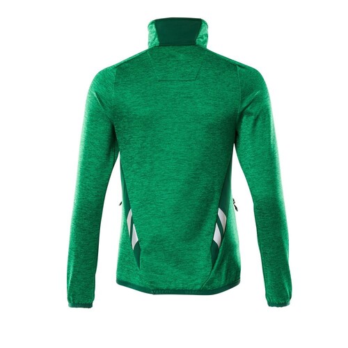 Fleecepullover mit kurzem Zipper, Damen  Microfleecejacke / Gr. XS,  Grasgrün/Grün Produktbild Additional View 2 L
