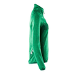 Fleecepullover mit kurzem Zipper, Damen  Microfleecejacke / Gr. L, Grasgrün/Grün Produktbild Additional View 3 S
