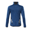 Fleecepullover mit kurzem Zipper, Damen  Microfleecejacke / Gr. XS,  Azurblau/Schwarzblau Produktbild Additional View 2 S