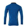 Polo-Shirt mit COOLMAX® PRO, Langarm /  Gr. L  ONE, Azurblau  meliert/Schwarzblau Produktbild Additional View 2 S
