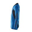 Polo-Shirt mit COOLMAX® PRO, Langarm /  Gr. 2XLONE, Azurblau  meliert/Schwarzblau Produktbild Additional View 1 S