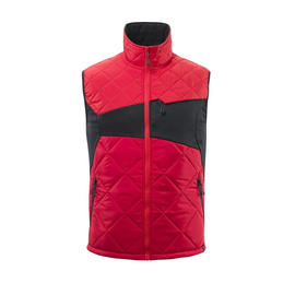 Winterweste mit CLI, leicht Thermoweste  / Gr. XL, Verkehrsrot/Schwarz Produktbild