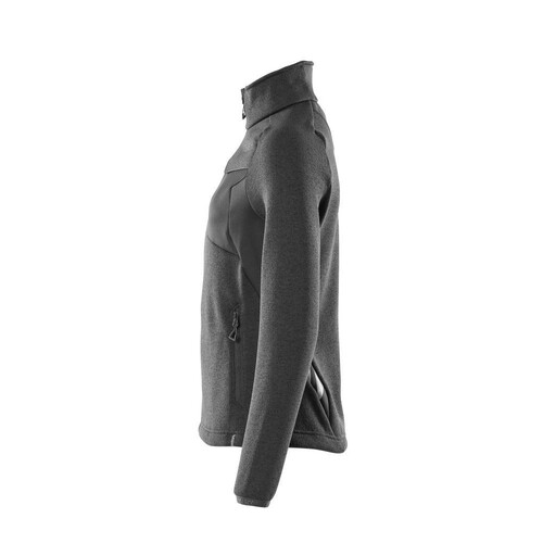 Strickpullover mit Reißverschluss,  Damen Strickjacke / Gr. S, Schwarz Produktbild Additional View 1 L