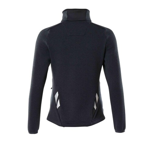 Strickpullover mit Reißverschluss,  Damen Strickjacke / Gr. M, Schwarzblau Produktbild Additional View 2 L