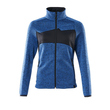 Strickpullover mit Reißverschluss,  Damen Strickjacke / Gr. M,  Azurblau/Schwarzblau Produktbild