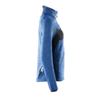 Strickpullover mit Reißverschluss,  Damen Strickjacke / Gr. M,  Azurblau/Schwarzblau Produktbild Additional View 3 S