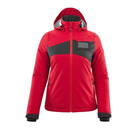 Winterjacke m. CLI, Damen, leicht / Gr.  XS, Verkehrsrot/Schwarz Produktbild