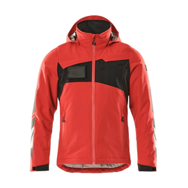 Winterjacke mit CLI-Futter / Gr. M,  Verkehrsrot/Schwarz Produktbild