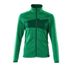 Strickpullover mit Reißverschluss,  Damen Strickjacke / Gr. M,  Grasgrün/Grün Produktbild