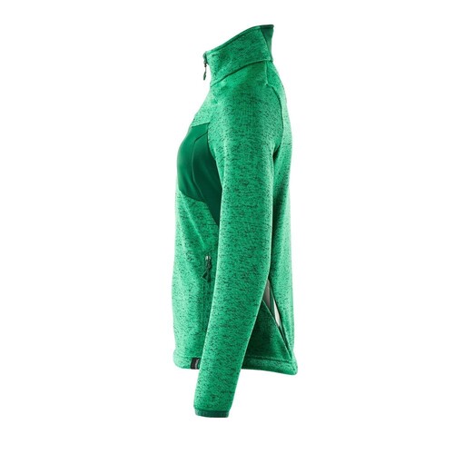 Strickpullover mit Reißverschluss,  Damen Strickjacke / Gr. M,  Grasgrün/Grün Produktbild Additional View 1 L