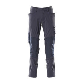 Hose, Knietaschen, Stretch / Gr. 90C62,  Schwarzblau Produktbild